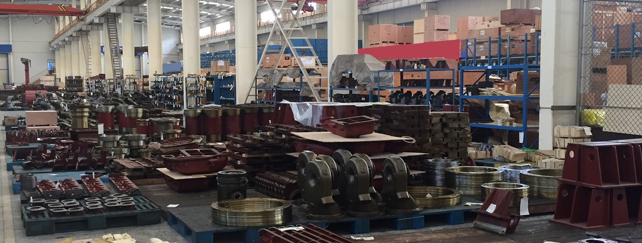 Ship spare parts in large warehouse