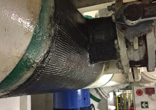 Compa repairs pipe rebuild aboard ship