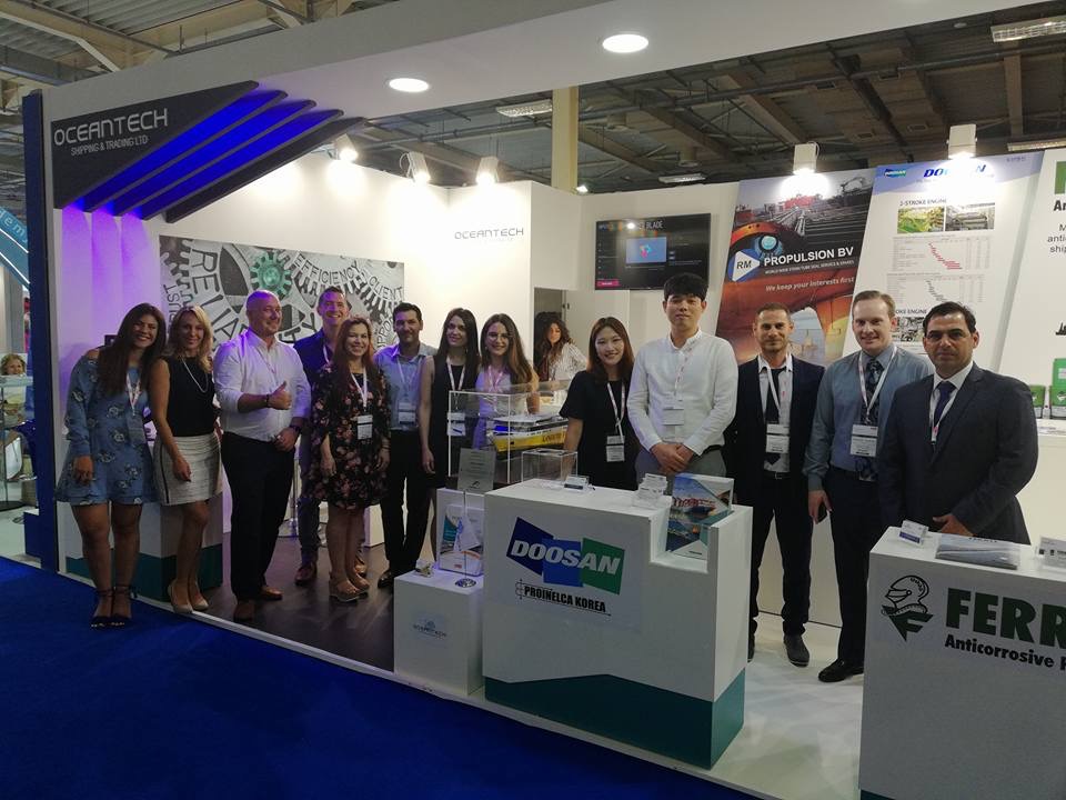 Oceantech in Posidonia 2018 - Our full team